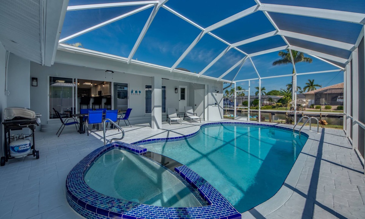 Yacht Club House | All New Luxury Waterfront Home Each Bedroom has full bathroom, Heated Pool&Spa