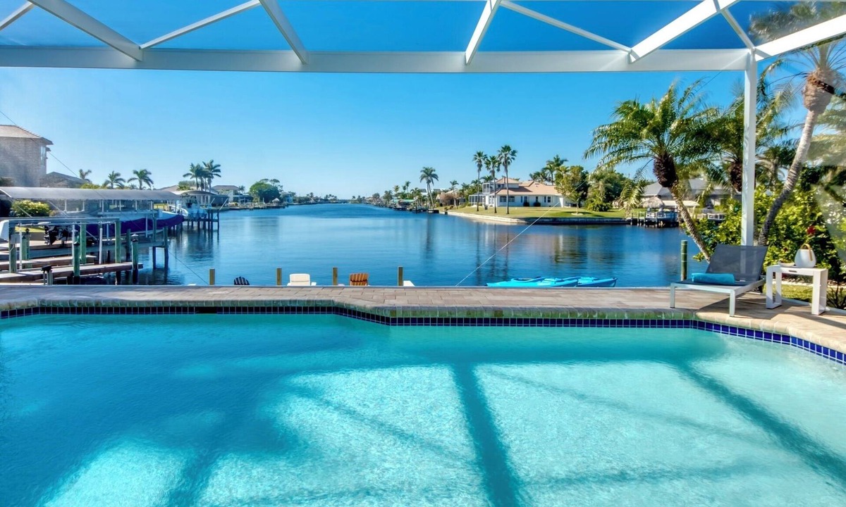 Pelican Villa | Great water views, large pool deck, house with pool table and lots of comfort