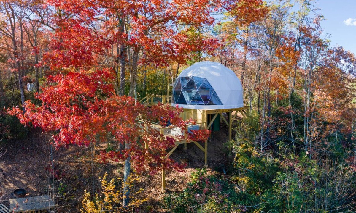 Balsam Grove House | Hummingbird Dome | Private Sauna and Hot tub