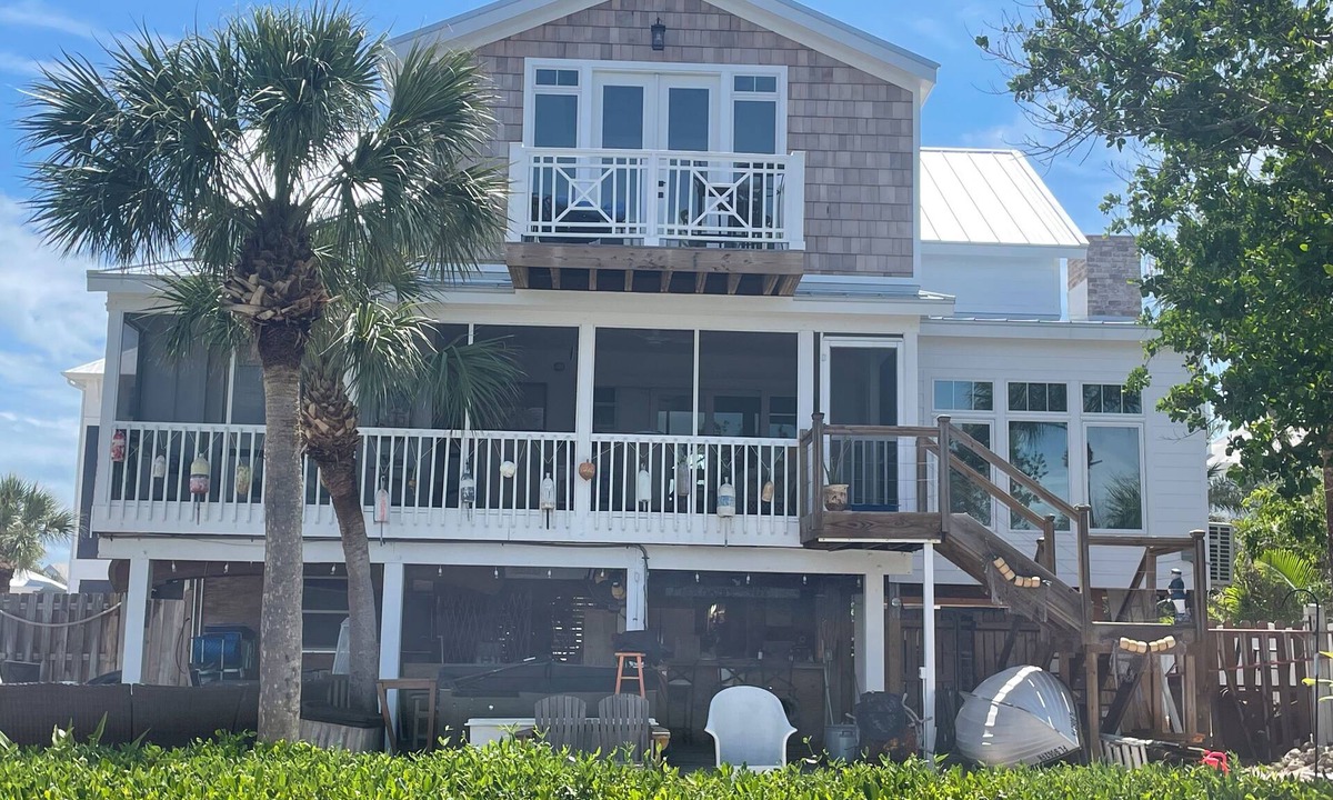 Palm Island House | Island Living; Pool, Hot Tub, Dock, Near Beach, Outdoor Entertaining Area, 4BR