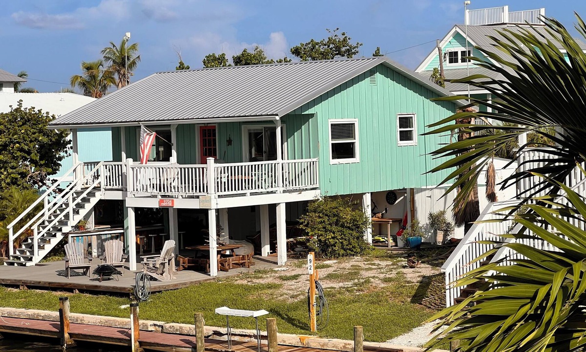 Placida Cabin | Little Gasparilla Island: WATERFRONT Cabin, Boat dock at front door!