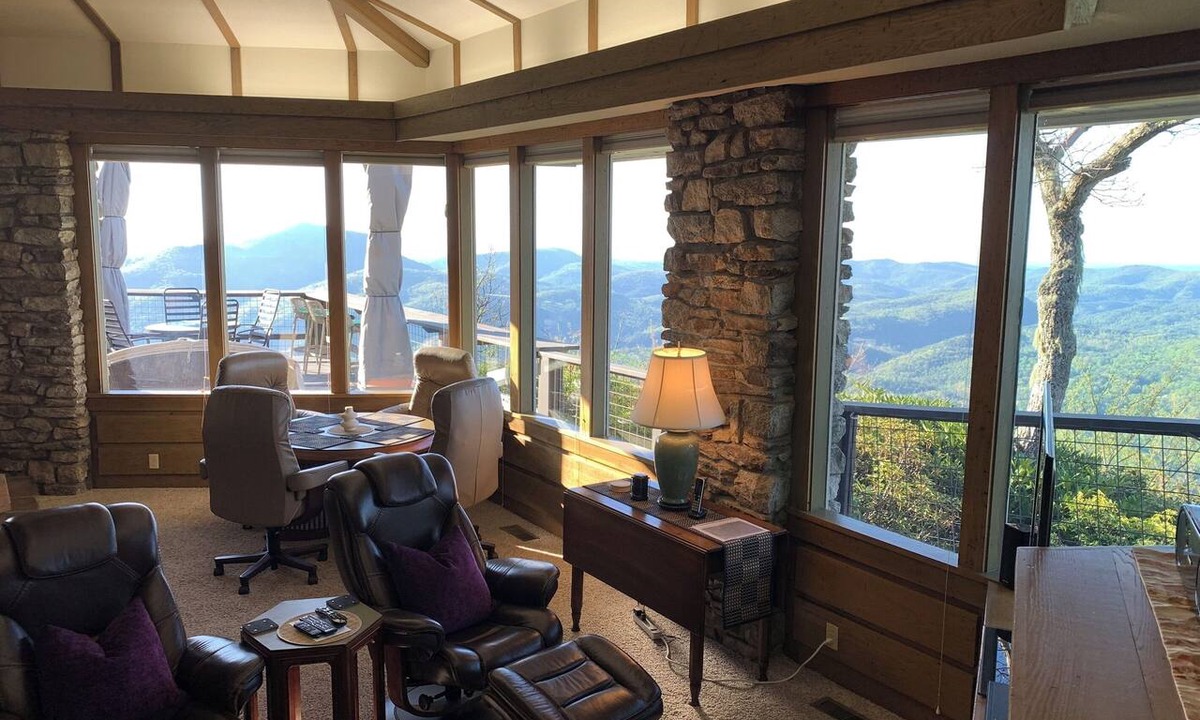 Cashiers House | Spectacular Panoramic Views from 4850 Ft., Best View/Most Unique Home in Area!