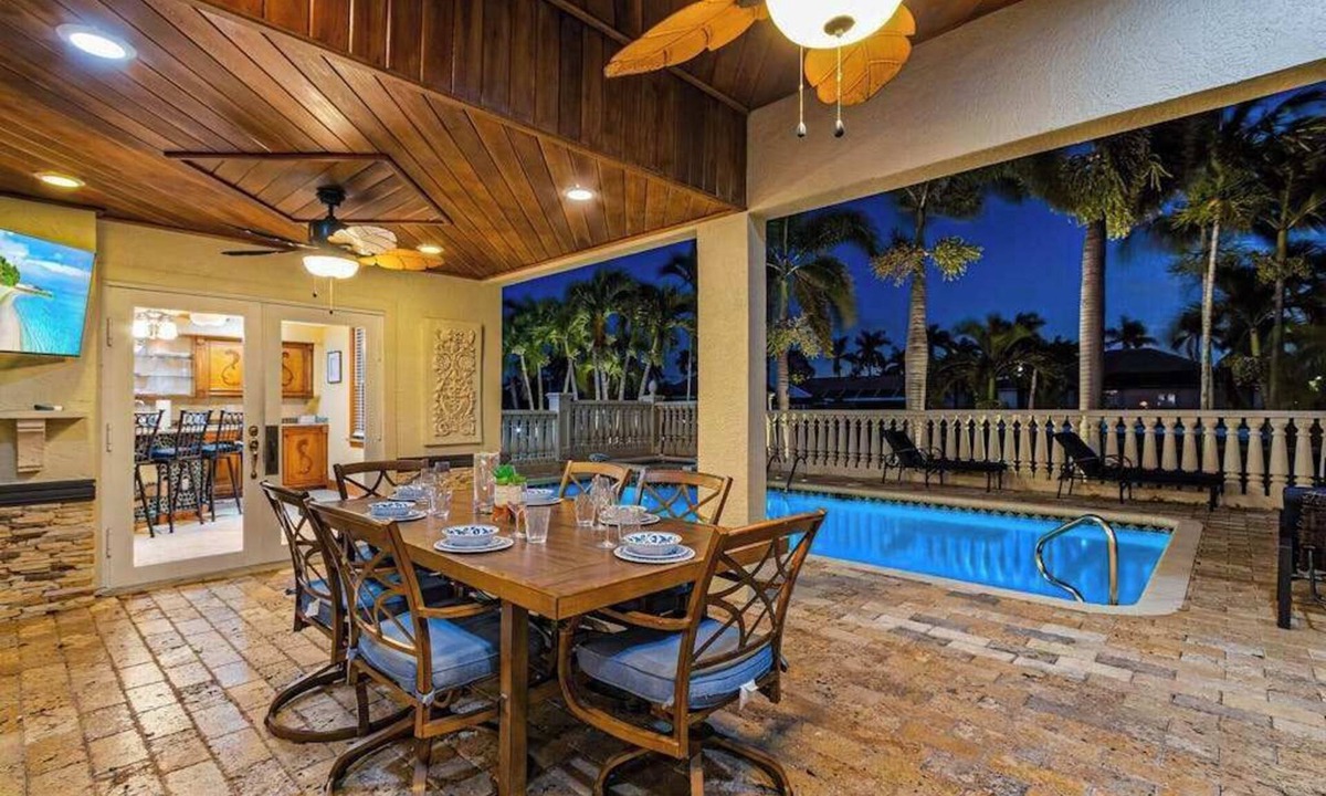 Pelican House | Striking European-style home w/private pool, hot tub & river access via dock
