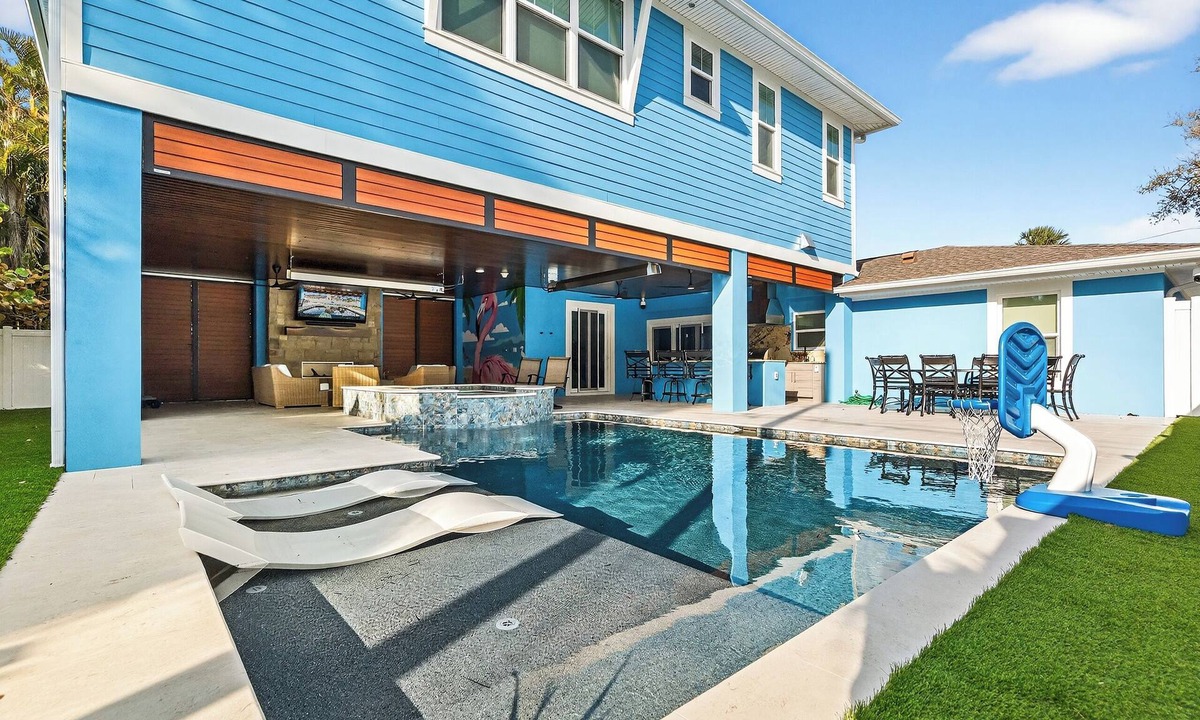 Bay Esplanade House | Stunning pool home, steps to the beach, huge porch and space for the whole family!
