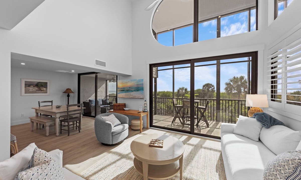 Sanibel House | Wake up to sweeping Gulf views from every room in this upscale 3BR/3BA townhome in Sanibel’s exclusive Cyprina Complex. Enjoy effortless island living with a whole-home carbon-filter water filtration system!
