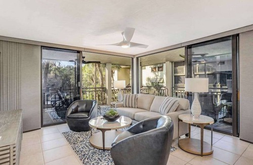 Bonita Bay Condo | 2nd-floor condo with private beach access, lanai, and access to heated pool