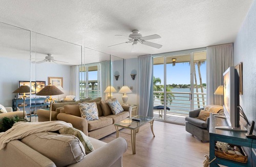 St. Petersburg Condo | Bahia Vista 8-314 | Balcony with Water Views, Resort Pool + Hot Tub