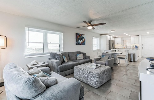 Sand Key Condo | Beachfront 2 bedroom, 2 bathroom renovated condo, pool, hot tub, private beach!
