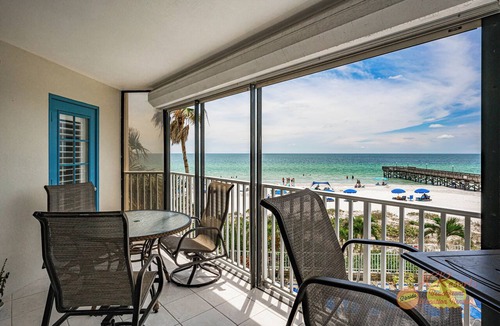 Indian Shores Condo | Beautiful Gulf Front Condo w/Pool - Beach Palms 209