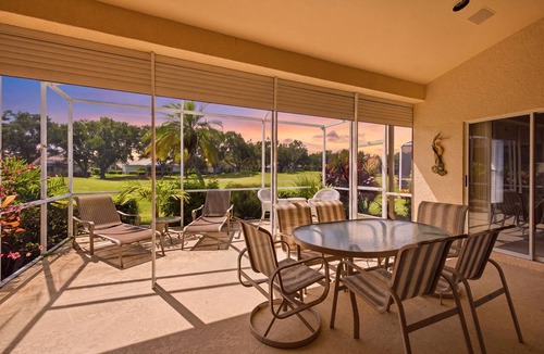 Falcons Glen House | Charming 3-BR Home in Lely Resort - With Golf Course Views and Player's Club!