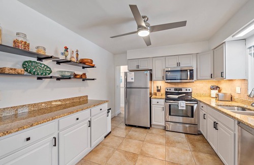 Southgate House | Chic Mid-Century Home in Quiet Area, Heated Pool, Pets OK, 10 Mins to Siesta Key