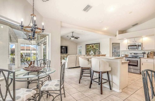South Gulf Cove House | Dog-friendly home with private heated pool, grill, A/C, & washer/dryer