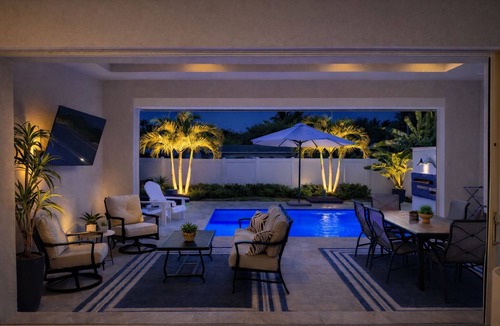 Sun Terrace House | Enjoy a new construction home with heated salt pool close to everything Naples