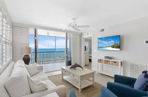 Fort Myers Beach Condo | Estero Island Beach Villa 601 | Gulf views, Balcony, Oceanfront Pool and Beach A