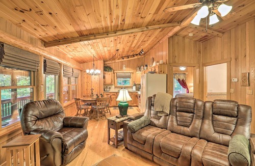 Skyland Cabin | Fletcher Cabin: Wraparound Deck & Pond Access