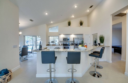 Pelican Villa | Great water views, large pool deck, house with pool table and lots of comfort