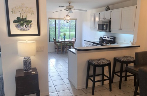 Bonita Bay House | Light, bright soaring ceilings in Resort living Tri level condo in Bonita Bay