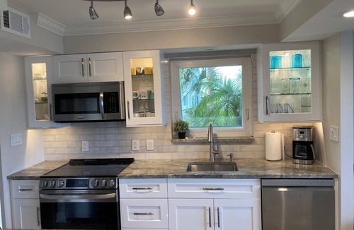 Moorings Condo | Newly Remodeled Waterfront Condo on Hurricane Bay — Beach Across the Street