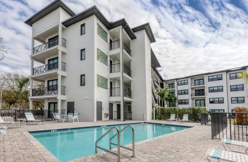 Indian Beach Sapphire Shores Apartment | Peaceful Retreat 2BR with Pool & Gym