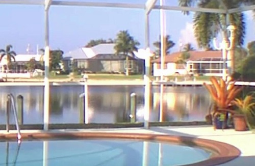 Punta Gorda House | Pool house on a lagoon with sunset view