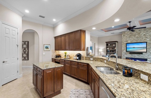 Naples House | Private Waterfront Estate, Heated Saltwater Pool/Spa, Golf Cart - Beach Club