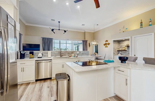 Burnt Store Isles House | Sailboat-Access Waterfront Retreat with Sunset Pool Living