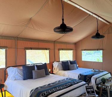Braden River Other | Spacious Double Safari Tent with Private Fire Pit Near Anna name Island in Bradenton, Florida