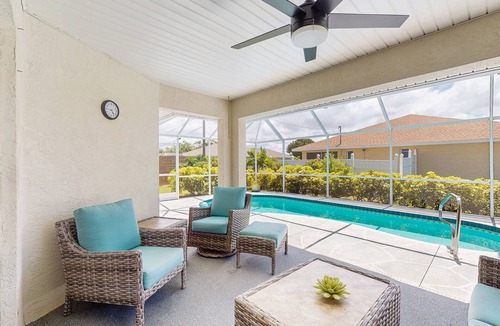 South Venice House | Spacious home with private saltwater heated pool, gas grill, close to the beach