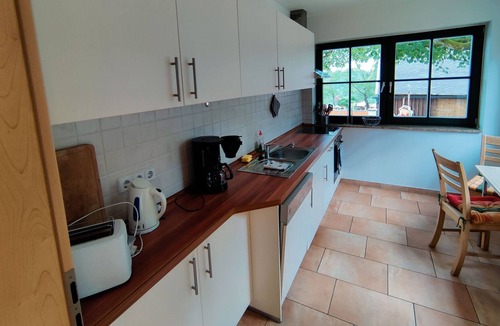 Friedrichshoehe House | Spacious semi-detached house with wood stove located directly on the Rennsteig
