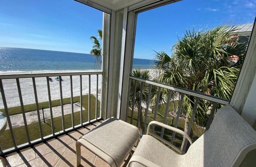 Mid Island House | Strandview #304 - Beachfront condo with screened-in patio and amazing view!