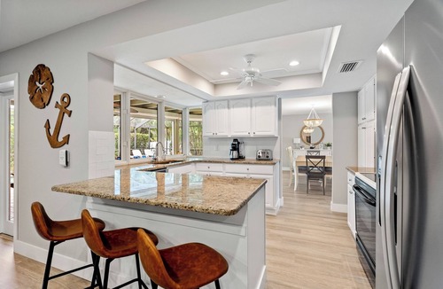 Marco Island House | Walk to the Beach & Dining! Relax in Your Private Heated Pool in Paradise!