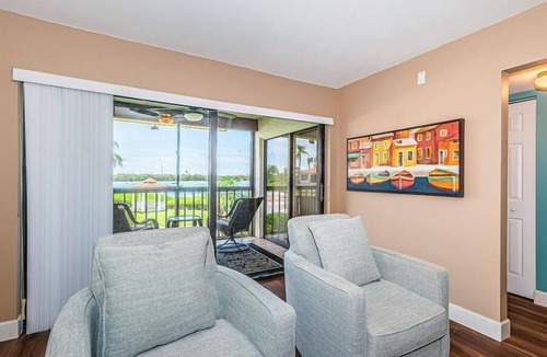 Isla del Sol Villa | Waterfront 2BR/2BA condo in St. Petersburg with pool, hot tub, and balcony.