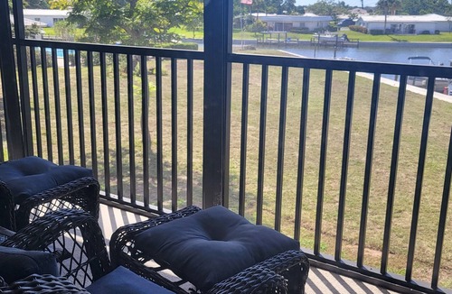Englewood Condo | Waterfront Marina Isles Condo – Heated Pool, Hot Tub & Stunning Marina Views