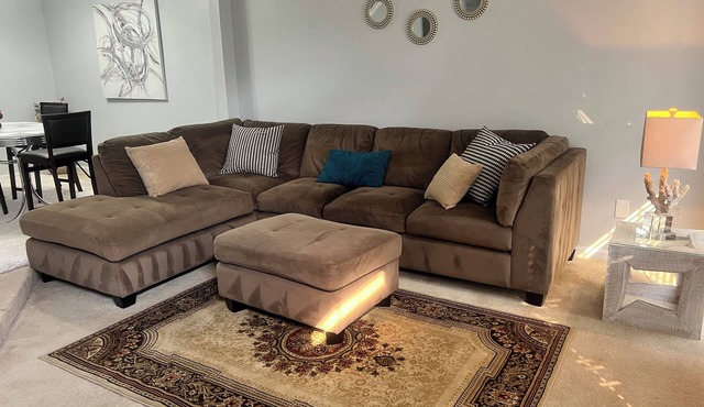 3 Bed 2.5 Bath Fully Furnished Spacious Townhouse Free Parking, basement, deck in Springfield
