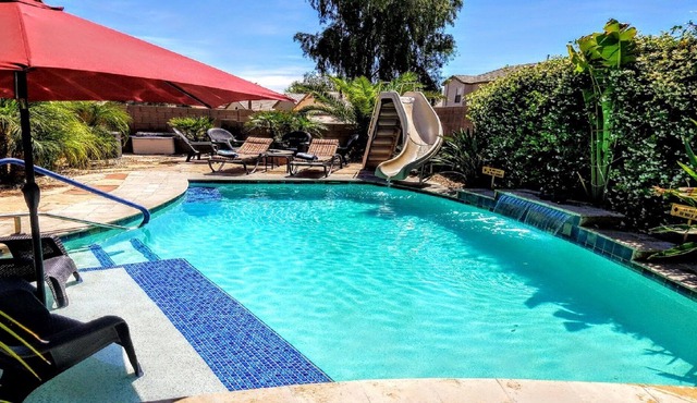 3 Br + Den 2000 Sq Ft Bungalow ***Heated Pool With A Slide*** in Maricopa