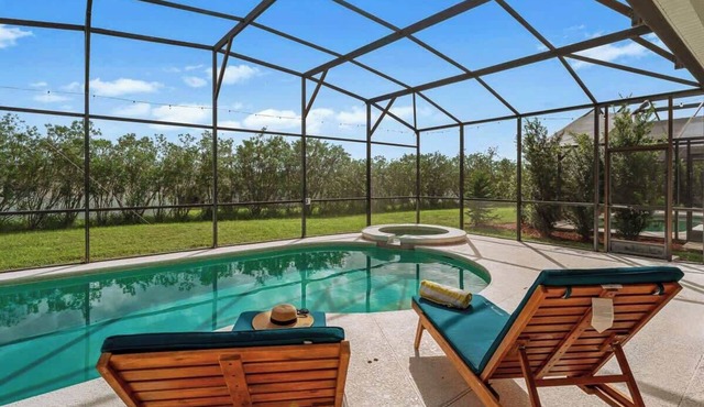 5BR Villa+ Spa & Pool Oasis+GameRoom+Themed Rooms in Davenport