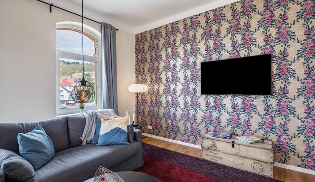 Apartment 'Residenz Unter Der Birke - Esche' with Mountain View, Shared Terrace and Wi-Fi in Eisenach