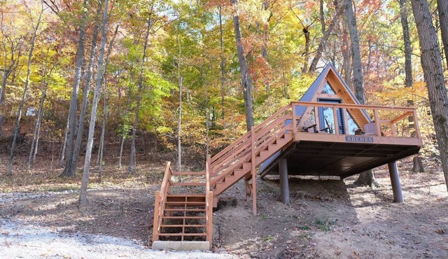Arches/Rustic Lakeview Cabin- 2 Person A-Frame in Franklin Township