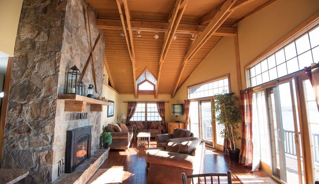 Breathtaking Mountain Views Surround New Lakefront Condo in Hague