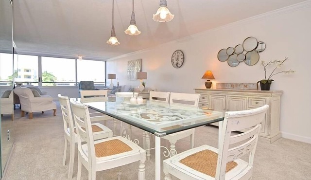 Bright and Airy 4th floor condo at Fisherman's Haven with Private Beach and Stunning Water Views! FH in Siesta Key