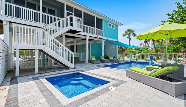 Car-Free Island Escape | Pool, Spa + Golf Cart