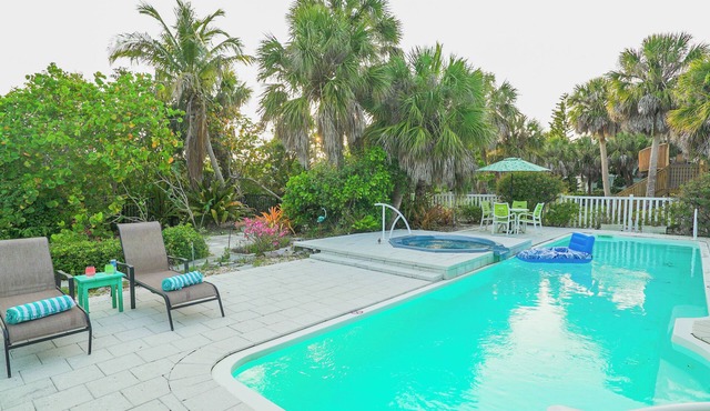 Casa Azul: Exclusive Palm Island Home with Pool, Hot Tub, Dock, & 7-Mile Beach