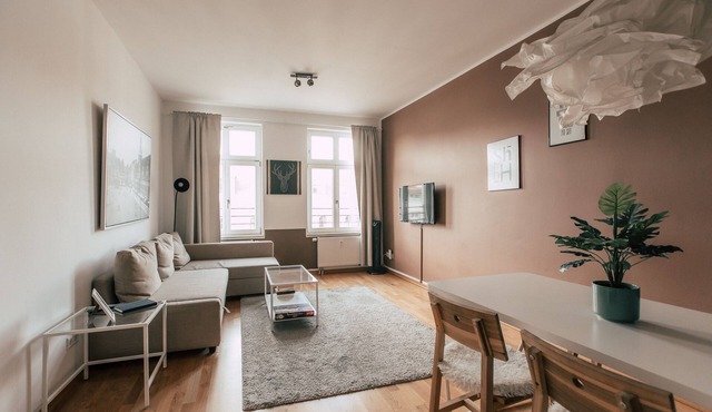 Charming 2-zimmer-appartement mit Küche und Balkon - Luga Homes - Zoo in Leipzig