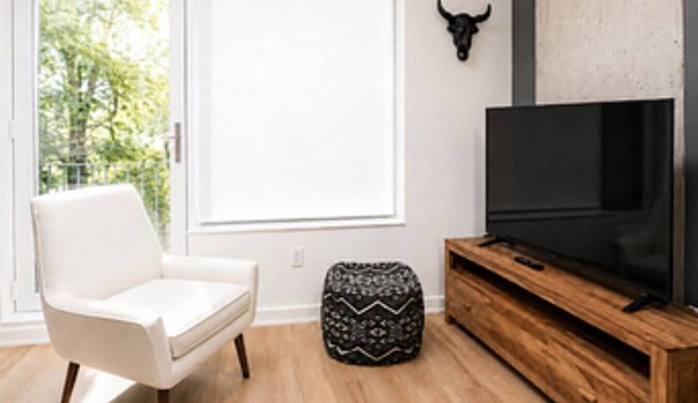 Chic Urban 1BR Apt with Balcony and Skyline Views in Ottawa