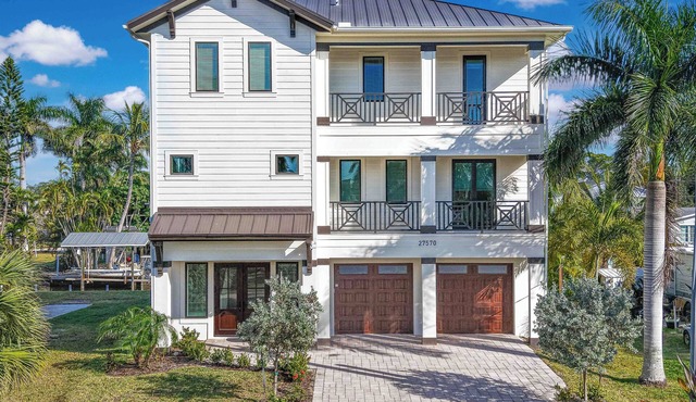 Dockside Dream at Bonita Beach - Pool Home with Private Dock and Gulf Access