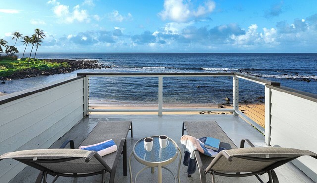 Hale Ohe | Historic Beachfront Home with A/C + Baby Beach in Koloa