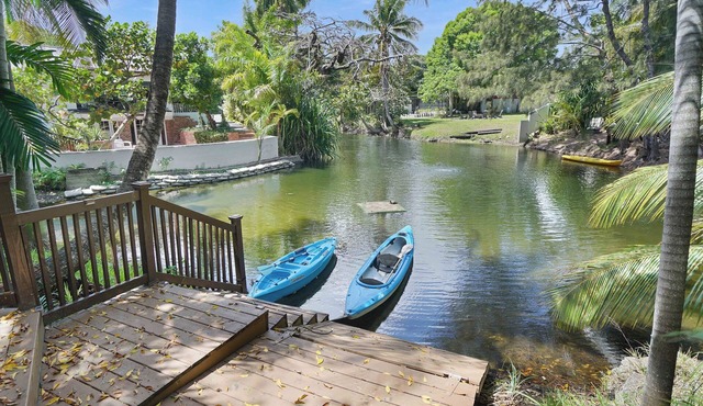 Lakeview 1 Acre, Tropical Pool, 10min Beach! Kayak, Pond, Spa - Fort Lauderdale in lazy lake