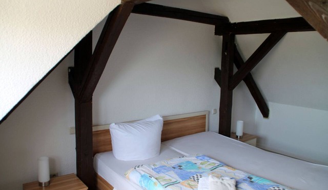 Large (attic) apartment in a quiet location in Droyßig