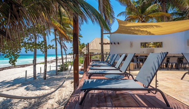 Luxury Beachfront Villa Xpu Há 6BR, Pool, Housekeeping, Events up to 30 Guests in Xpu Ha