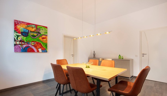 Modern vacation apartment in Lauscha, near Rennsteig and the Silbersattel ski arena. in Lauscha
